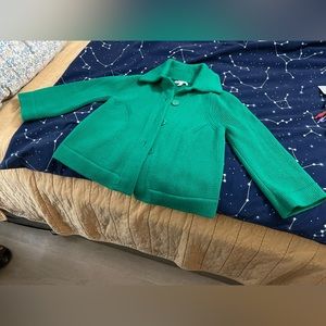 Thick Knit Cardigan from Banana Republic in Holiday Green